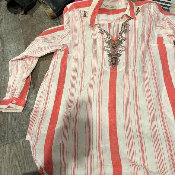 Soft Surroundings blouse tunic M - Picture 4 of 11